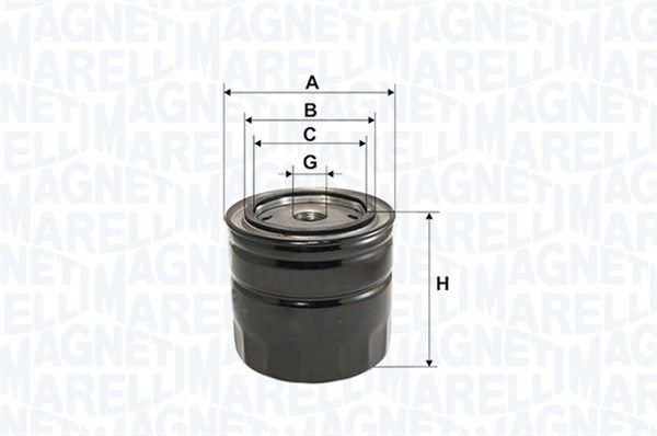 MAGNETI MARELLI alyvos filtras 152071758853